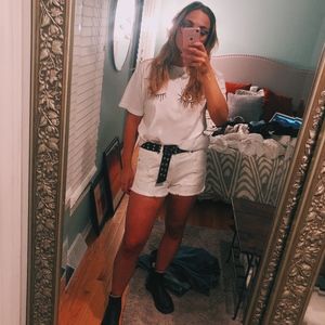 American Eagle White Shorts